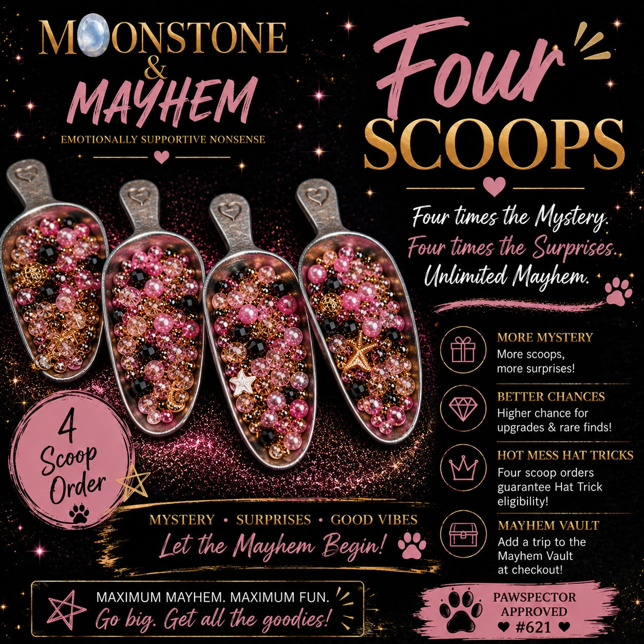 Moonstone & Mayhem — Four Scoops of Mayhem