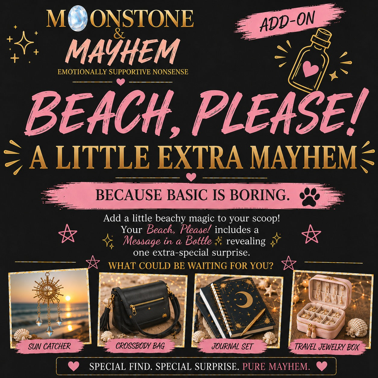 Moonstone & Mayhem — Beach, Please! add-on
